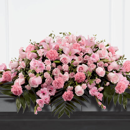 Garden of Comfort Casket Spray (Standard) – ROWLETT FLORIST & GIFTS, Garland TX