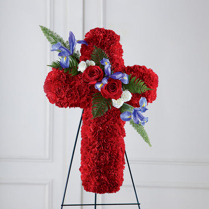 Faithful Hero Floral Cross – ROWLETT FLORIST & GIFTS, Garland TX