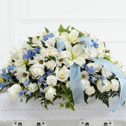 Tender Treasure Casket Spray – ROWLETT FLORIST & GIFTS, Garland TX