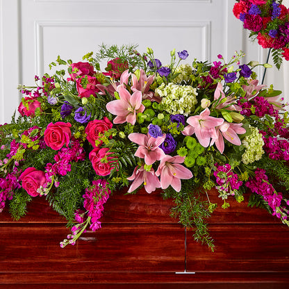 Radiant Tribute Casket Spray – ROWLETT FLORIST & GIFTS, Garland TX