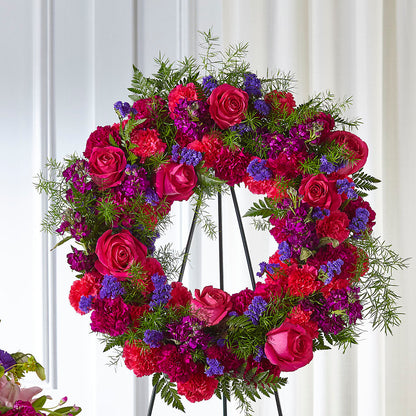 Calming Colors Wreath – ROWLETT FLORIST & GIFTS, Garland TX