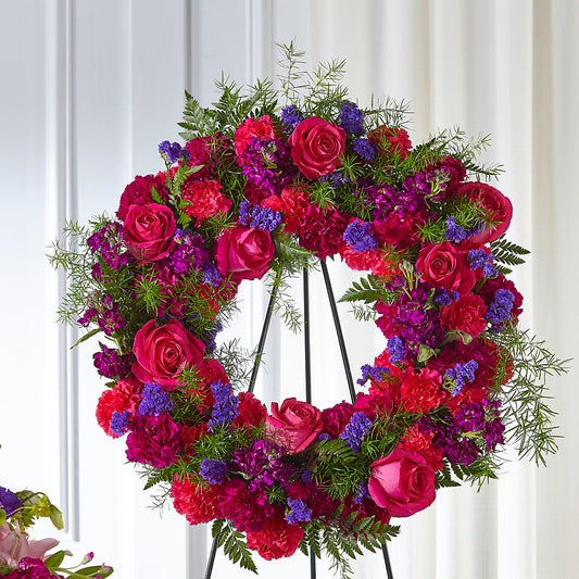 Calming Colors Wreath – ROWLETT FLORIST & GIFTS, Garland TX