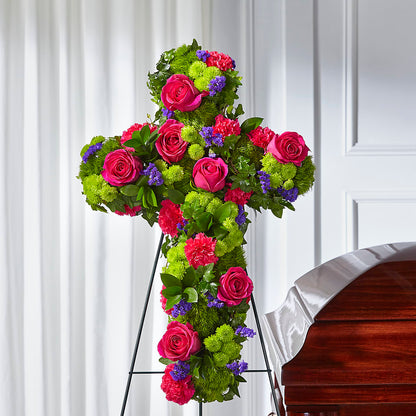 Tribute Rose Floral Cross – ROWLETT FLORIST & GIFTS, Garland TX
