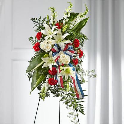 Stars of Life Standing Spray – ROWLETT FLORIST & GIFTS, Garland TX