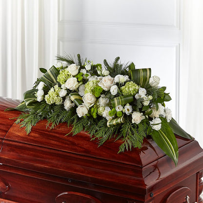 Hopeful Gesture Casket Spray – ROWLETT FLORIST & GIFTS, Garland TX