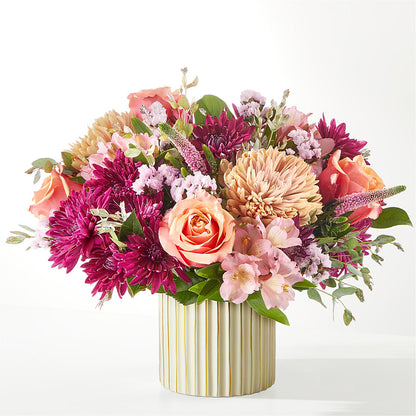 Berry Cobbler Bouquet with Ivory Vase – ROWLETT FLORIST & GIFTS, Garland TX