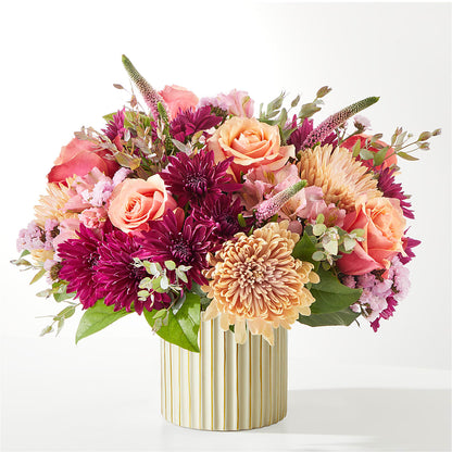 Berry Cobbler Bouquet with Ivory Vase – ROWLETT FLORIST & GIFTS, Garland TX