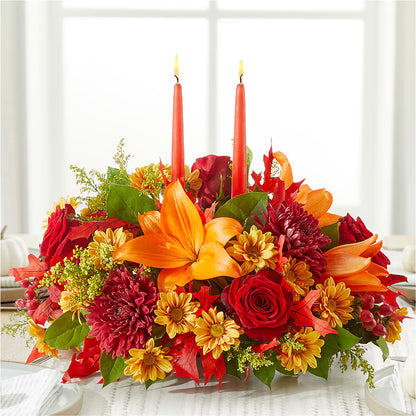 Autumn's Embrace Centerpiece – ROWLETT FLORIST & GIFTS, Garland TX