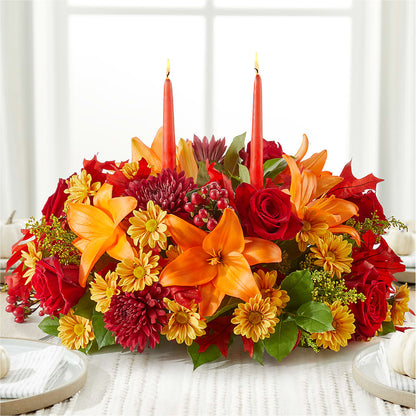 Autumn's Embrace Centerpiece – ROWLETT FLORIST & GIFTS, Garland TX