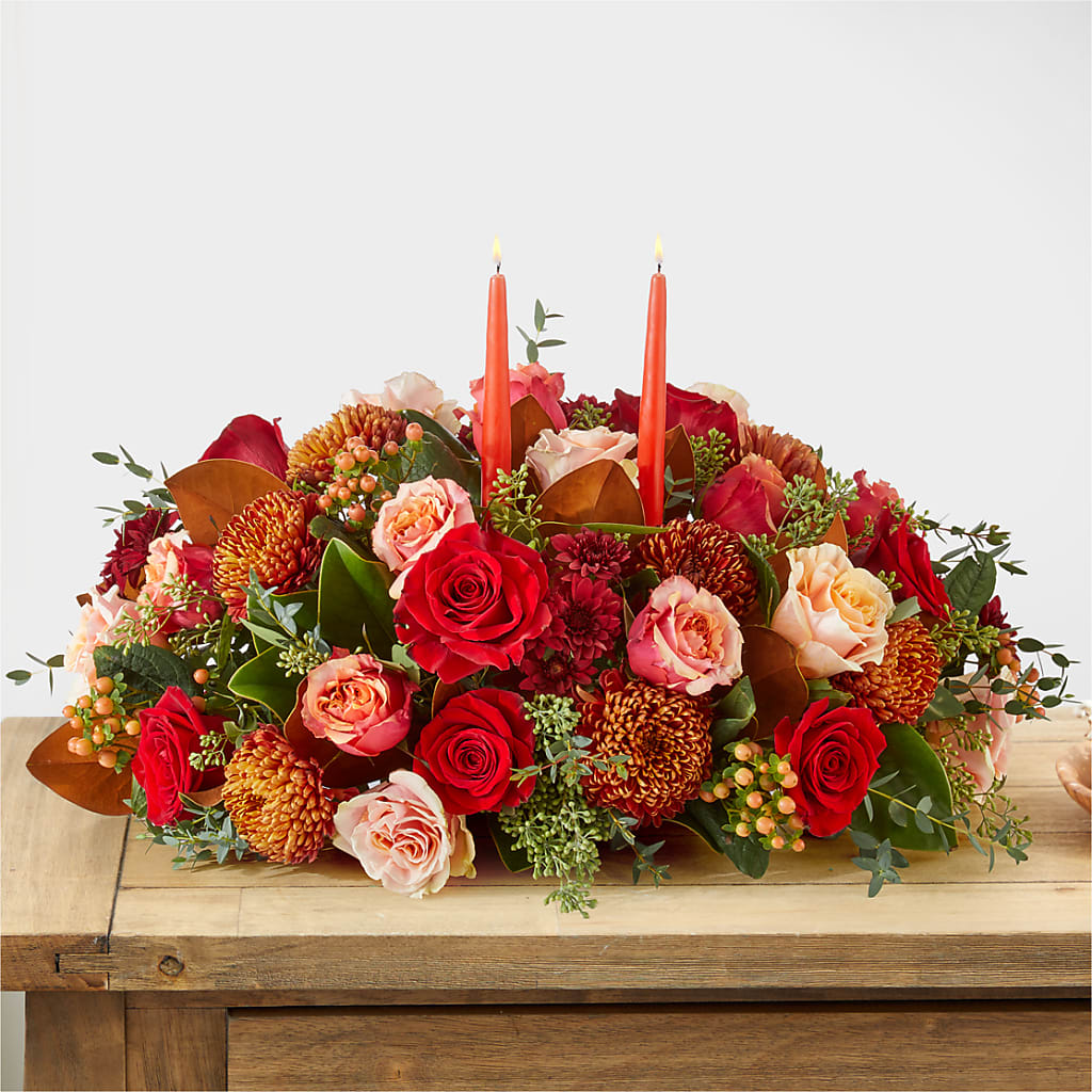Gather Near Centerpiece – ROWLETT FLORIST & GIFTS, Garland TX