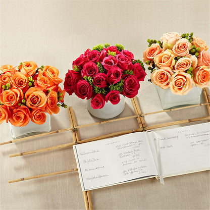 Dawn Rose Centerpiece – ROWLETT FLORIST & GIFTS, Garland TX